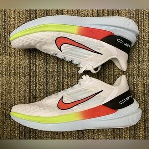 Nike Winflo 9 White Bright Crimson Running Sneakers DX3352-100 Shoes-Womens 9